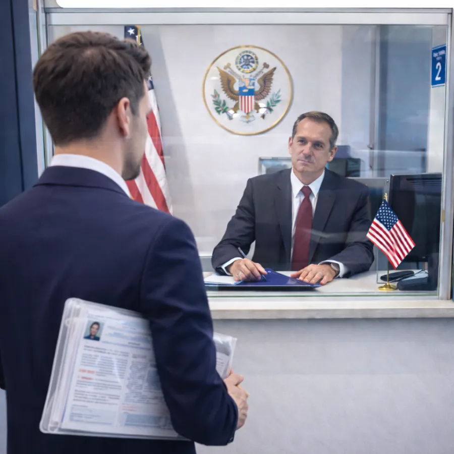 Imagem Entrevista visto americano